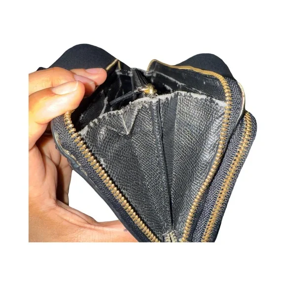 COACH Black Leather Wristlet | USED - Picture 7 of 8